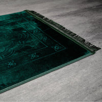Gebetsteppich Grün mit Muster - Myprayrug