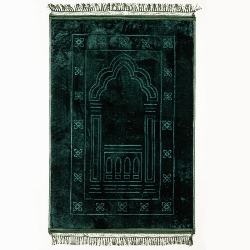 Gebetsteppich Grün mit Muster - Myprayrug