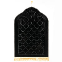 Premium Gebetsteppich Schwarz, 70 x 110 cm - Myprayrug