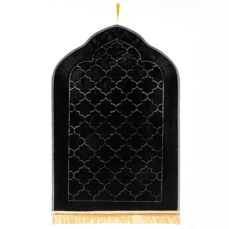 Premium Gebetsteppich Schwarz, 70 x 110 cm - Myprayrug
