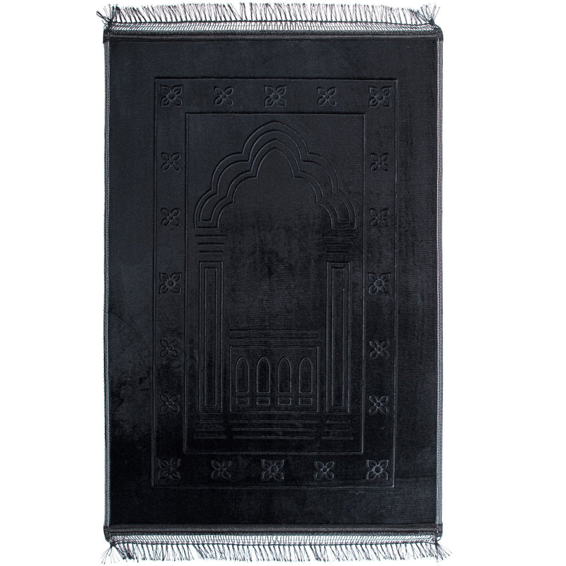 Gebetsteppich Schwarz mit Muster - Myprayrug