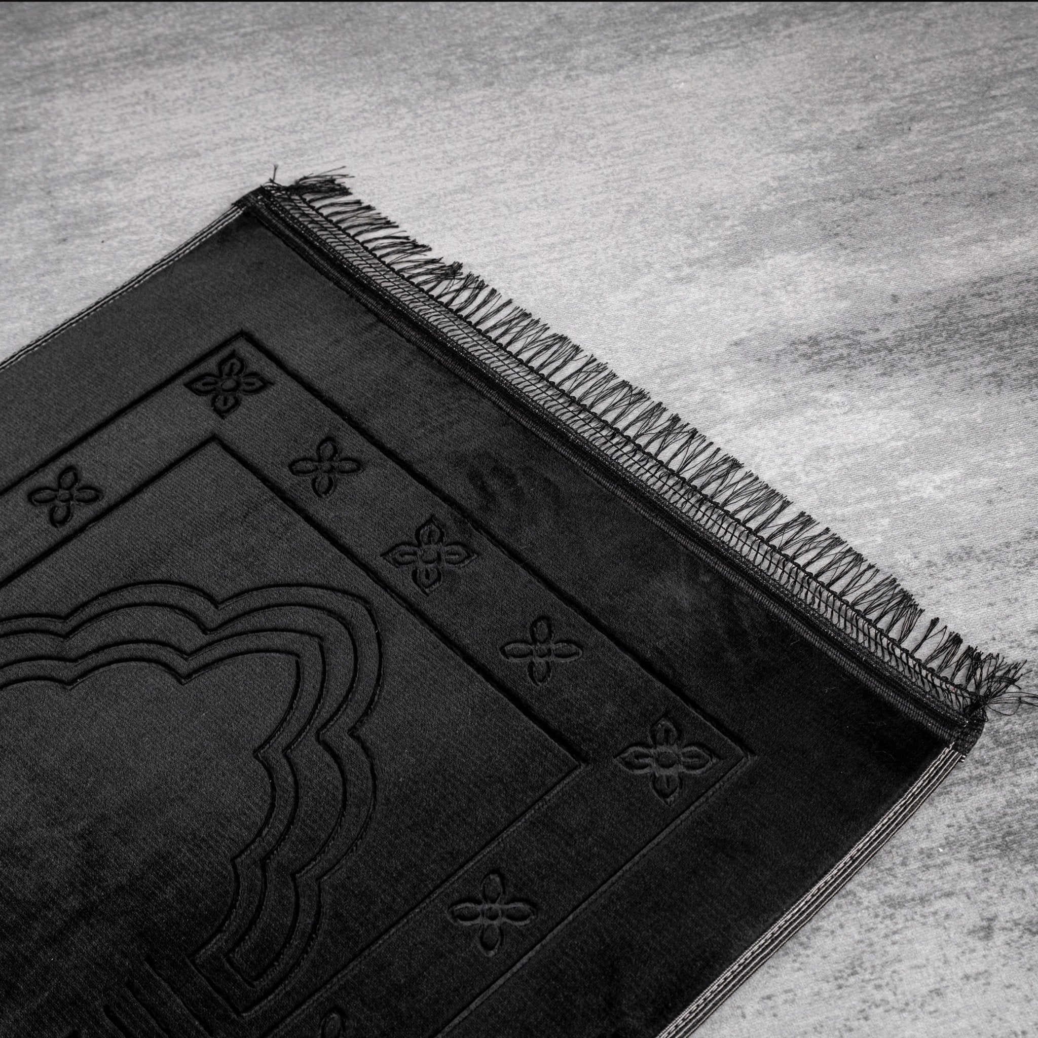 Gebetsteppich Schwarz mit Muster - Myprayrug