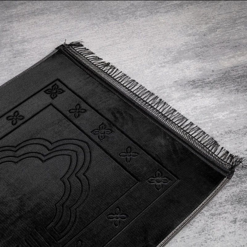 Gebetsteppich Schwarz mit Muster - Myprayrug