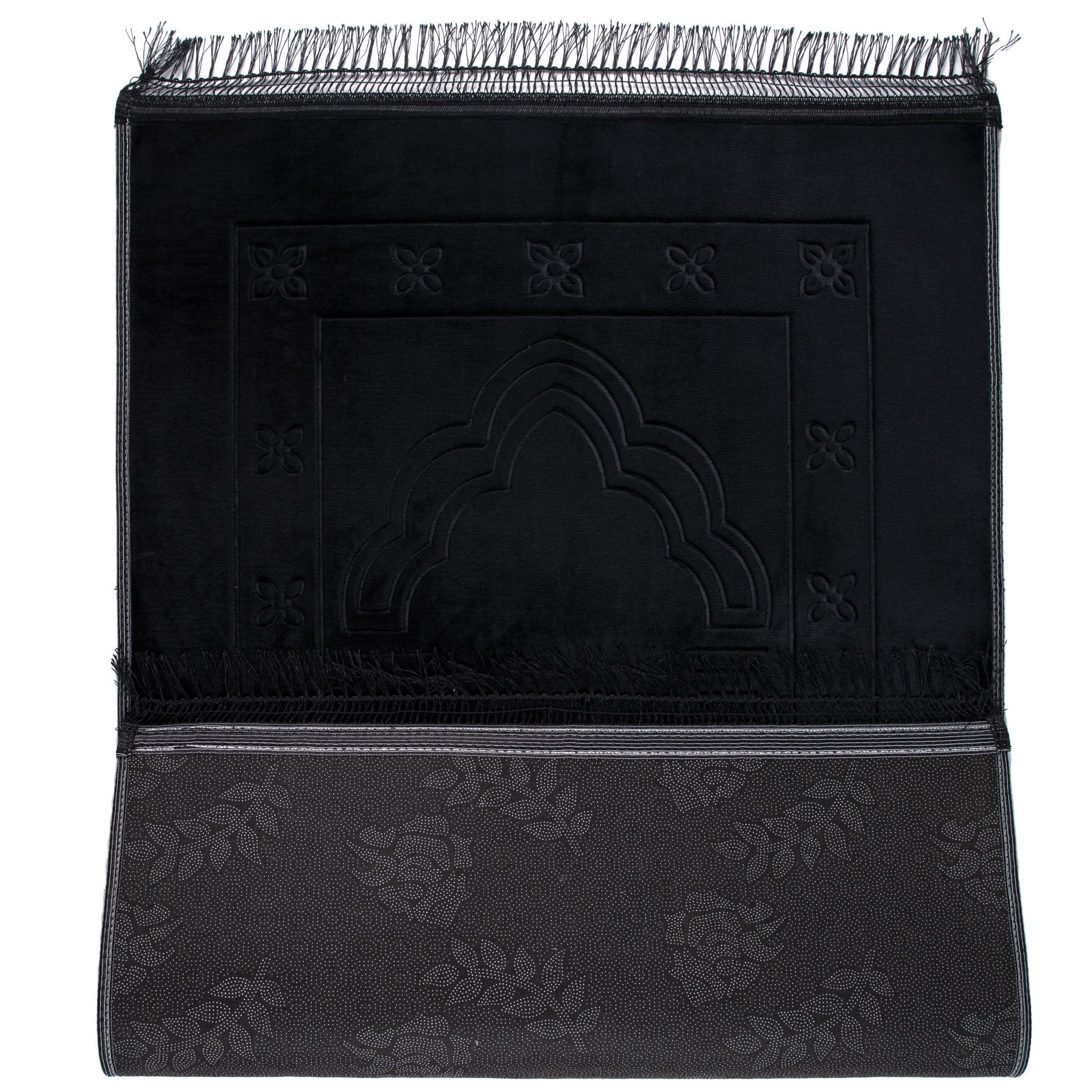 Gebetsteppich Schwarz mit Muster - Myprayrug