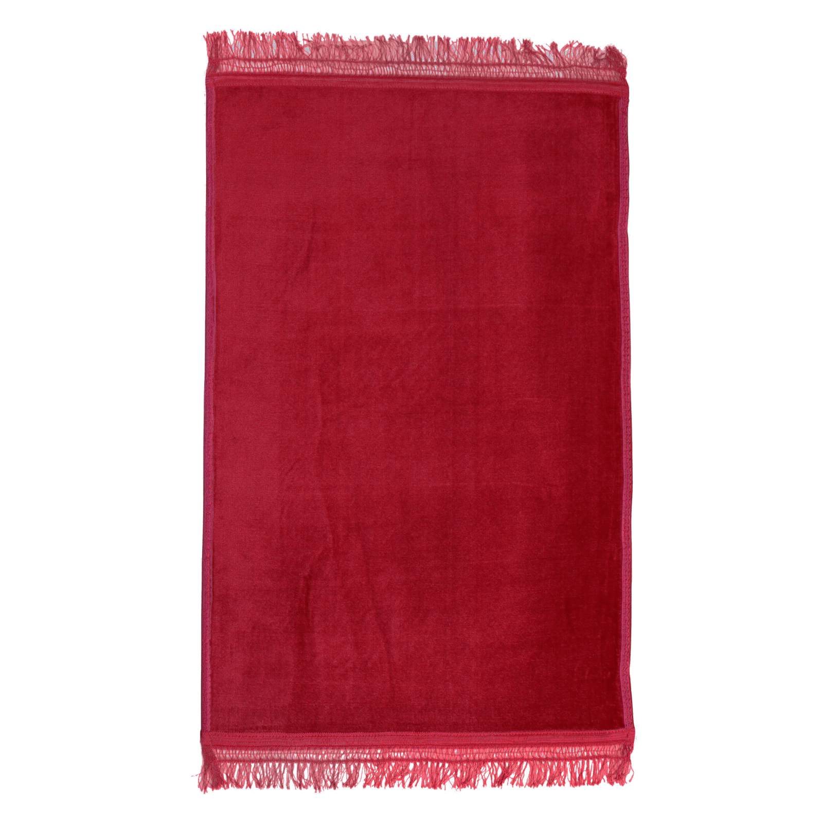 Gebetsteppich von Myprayrug in Farbe Rot ohne Muster